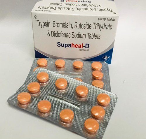 Trypsin, Bromelain, Rutoside Trihydrate And Diclofenac Sodium Tablets