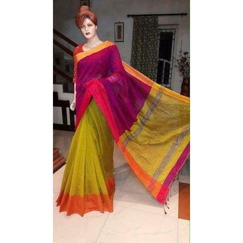 Multi-Colored Georgette Embroidered Pre-Pleated Saree Set