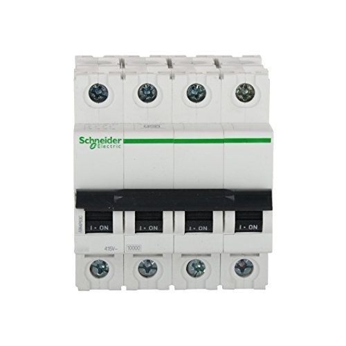 A9N4P63C Single Phase 63 A 2 Pole Schneider Mcb - Color: White And Black