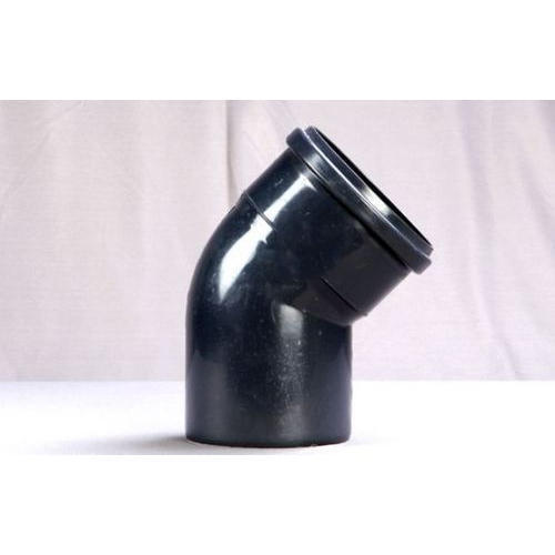 Black Swr 45 Degree Bend Pipe Fittings With 75-110mm Thickness