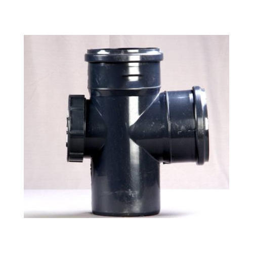 Pvc Black Swr Single Tee Pipe Fittings With 75-110Mm Thickness