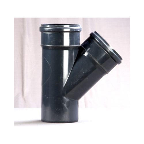 Pvc Black Swr Single Y Plain Pipe Fittings With 75-110Mm Thickness