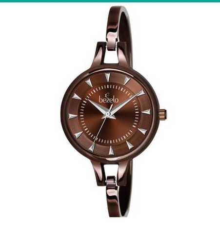 Various Color Available Casual Wear Stainless Steel Women Round Analog Wrist Watches