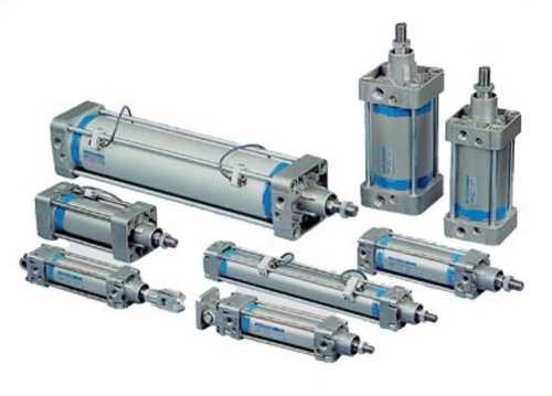 Grey Plain Stainless Steel 220v Polished Pneumatic Cylinder