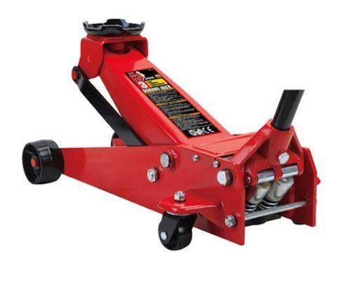 Powder Coated Alloy Steel Floor Standing Hydraulic Trolley Jack (Capacity 1.5-10 Ton) Application: Automobile Industry