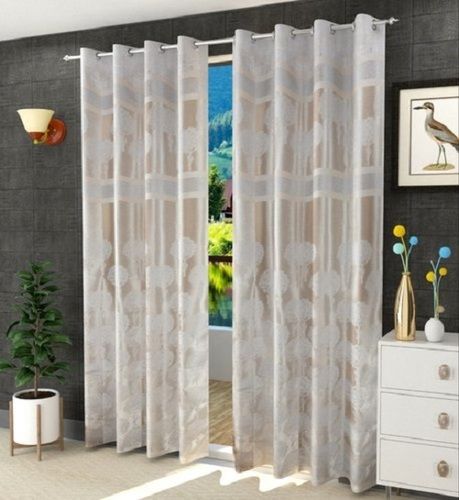 Seven To Nine Foot Height Fine Finish Polyester Ready Made Curtains With Eight Eyelets For Doors