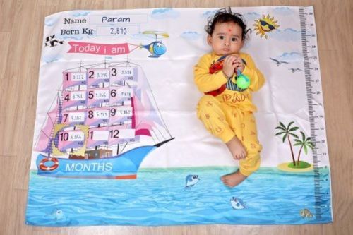 Multi Color Solid Design Keshav Creation Polyester Baby Photoshoot Blanket For 0 To 12 Months