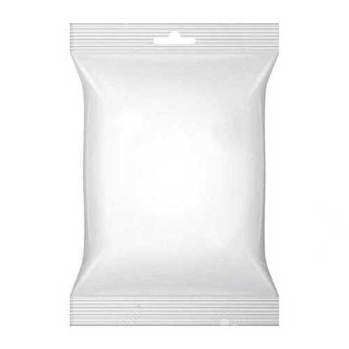 White Rectangular Plain Plastic Pouch for Food Industry, Shampoo and Paste