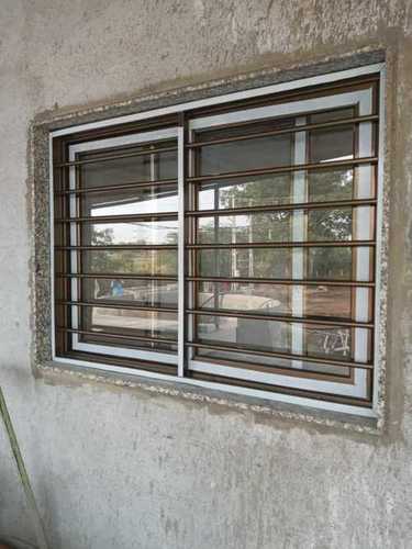 5 Mm Polished Rectangular Brown Aluminum Window Grills For Home And Office Size: As Per Customer