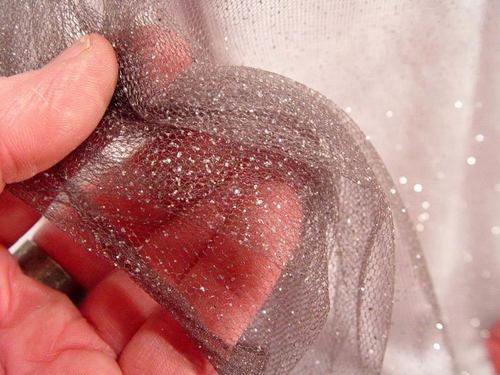 Tear-Resistant Aesthetic Color Skin Friendly Wrinkle Resistance Bleached Solid Dyed Plain Tulle Net Fabric