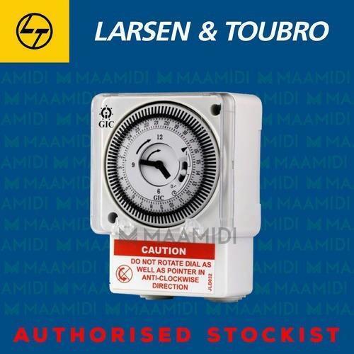 White Analog Industrial L & T Quti Timer Unlock 24 Hour Time Switch With 3 -5 A