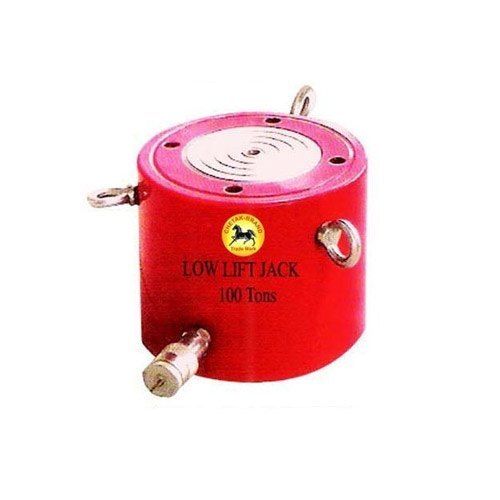 Heat Resistant Free From Defects Round Low Lift Hydraulic Jack (Capacity 100 Tons)