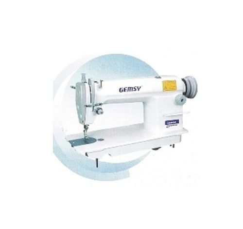 White Heavy Duty High Speed Gemsy Semi Automatic Sewing Machine For Industrial Use