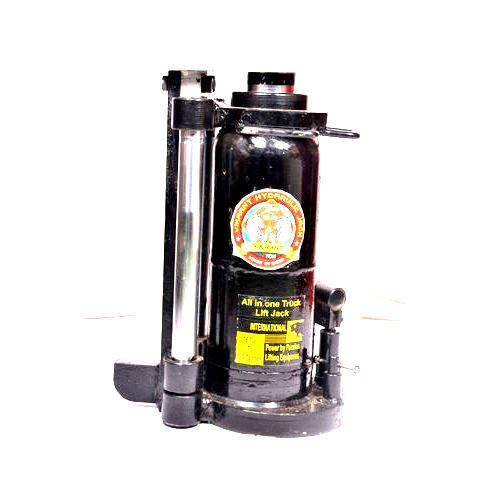 Hydraulic Jack - 50 Ton Lifting Capacity, Alloy Steel Material, Manual Retraction, Oil Pressure Return, Sturdy Design, High Load Capacity, Heat Resistant Finish, Industrial and Garage Use