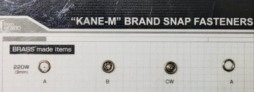 Silver Kane M 16L Ring Snap Buttons Brass (220 W) With Round Shape And 9.9Mm Size