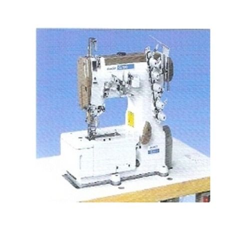 White Low Maintenance Commercial Churchill Flatbed Interlock Stitching Machine Qj50001