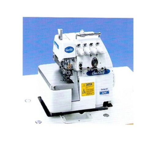 White Low Tension High Speed Over Lock Sewing Machine Qj747F For Industrial Use