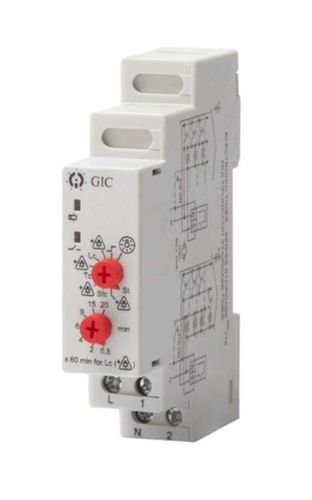 L&T Gic Digital Timer Switch - Color: White