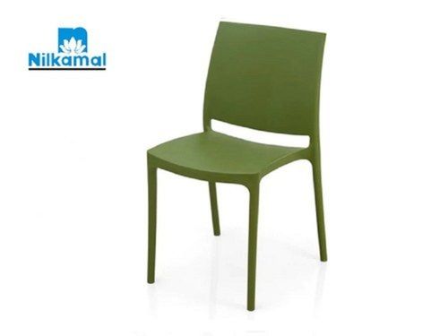 Modular Soft Green Medium Back Armless Plastic Home Living Room Indoor Chair