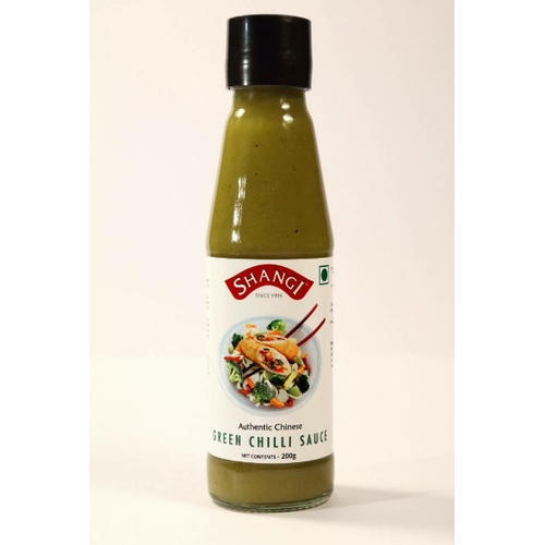 Natural Taste 200Gm Green Chili Sauce In Bottle With 12 Months Shelf Life