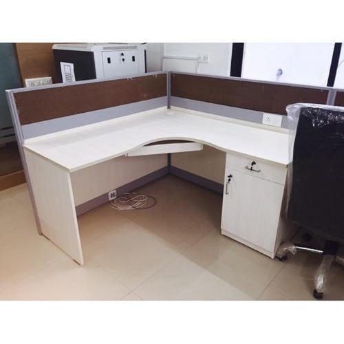 Handmade Solid Wood Modular Computer Office Workstation With Storage Drawers Carpenter Assembly