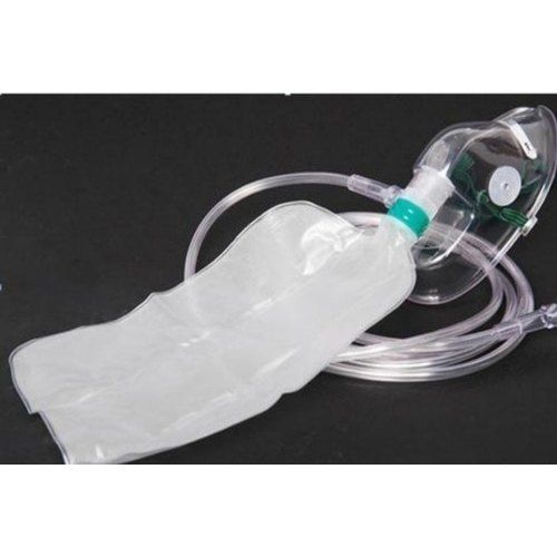 Kink Resistant Pvc Made Transparent Hospital High Concentration Adult Mask 