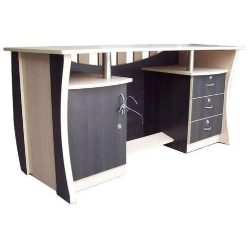 Vary Laminated Wooden Modular Commercial Office Executive Working Table With Drawer