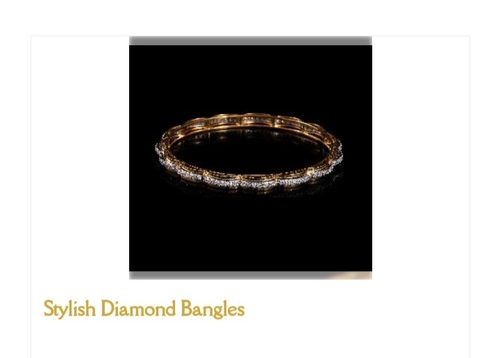 एंटी एलर्जी लाइट वेट और आकर्षक लुक फैंसी स्ट्रेट लाइन डायमंड बैंगल्स रोज़ाना पहनने के लिए