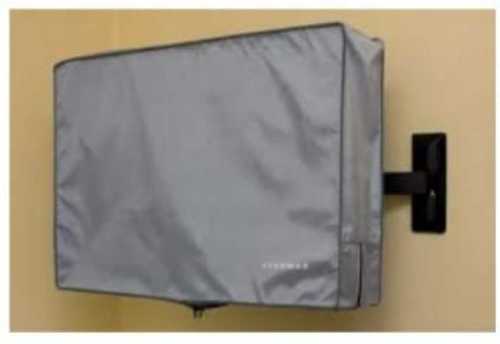 Eco Friendly Plastic Fabric Grey Rectangular Led Tv Cover For Tv Covering Use