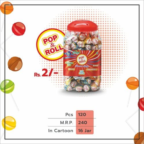 Sweet Taste Pop And Roll Solid Candy For Kids