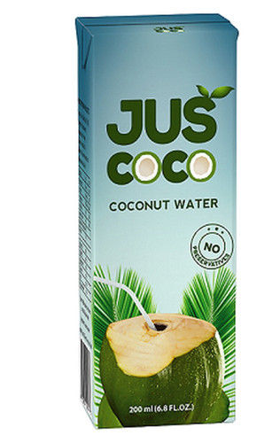 100% Organic Tetra Packed Coconut Water 330ml With 12Months Shelf Life