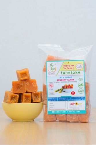 A Grade 100% Sweet Pure Natural And Organic Jaggery Cubes 500Gm Ingredients: Sugarcane