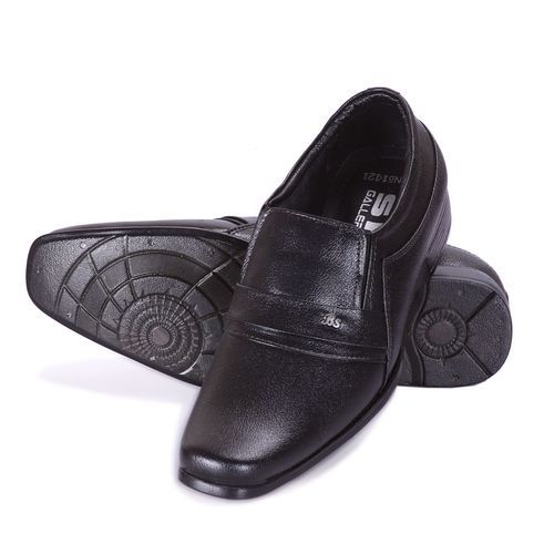 Black Color Plain Low Heel Formal Mens Leather Shoes For Office Wear Insole  Material: Pvc at Best Price in Agra | Selection Zone