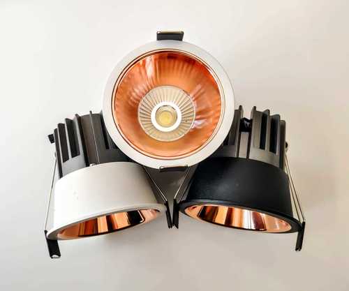 Steel Led Deep Cob Downlight 12W Rose Gold