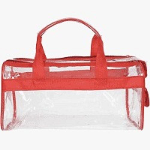 Red New Transparent Strong And Long Lasting Pvc Blanket Bag With Zipper