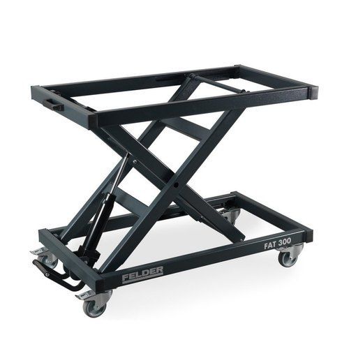 Rugged Design Rectangular Shape Four Wheel Type Hydraulic Scissor Lift Table Application: Industrial