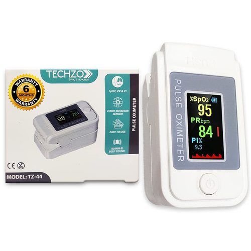  Techzo Pulse Oximeter Fingertip डिजिटल पल्स ऑक्सीजन मीटर मशीन