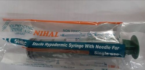 50 Ml Sterile Single Use Luer Mount Hypodermic Syringe With Needle For Hospital