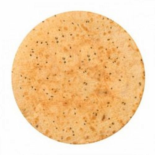 Free From Impurity A Grade Roun D Wheat Flour Ajwain Salt Spices Taste Khakhra, 7 Inch