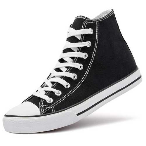 Black And White Attractive Design Casual Wear Canvas Shoes For Men Size: 5 To 10