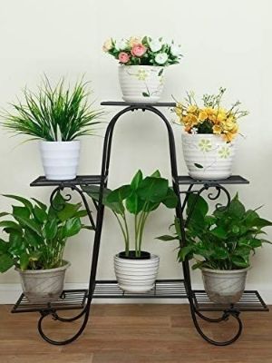 Floor Mount Iron Tricycle Planter Stand For Decoration