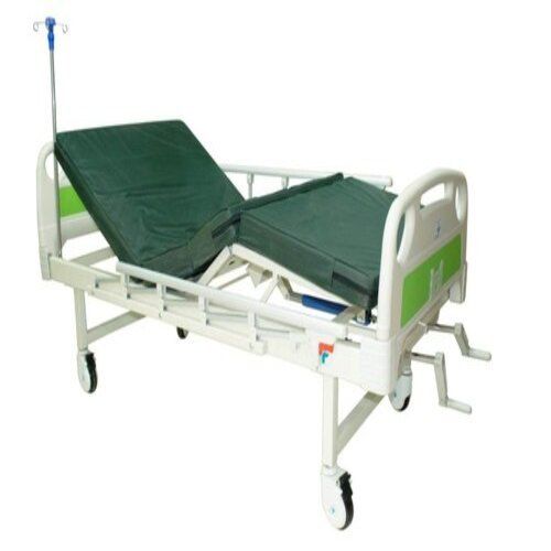 Powder Coated Mild Steel 2 Functional Hospital Manual Fowler Bed