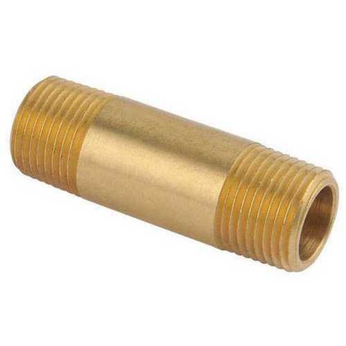 Polished Rust Proof Round Moulding Golden Coated Brass Nipple