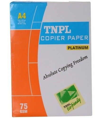 TNPL Platinum Xerox Paper - A4, 80 GSM, 500 Sheets, 1 Ream