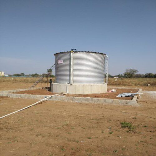  Frp और Gi निर्मित बेलनाकार 5000 से 250000 लीटर औद्योगिक जल भंडारण टैंक 