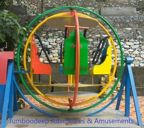 Mild Steel Round Shape Multi Color Gyro Amusement Rides for Park Use