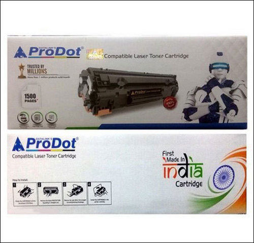 Black Prodot Laser Toner Cartridge 88A For Printer For Printer, Page Yield 1000-1500 Pages