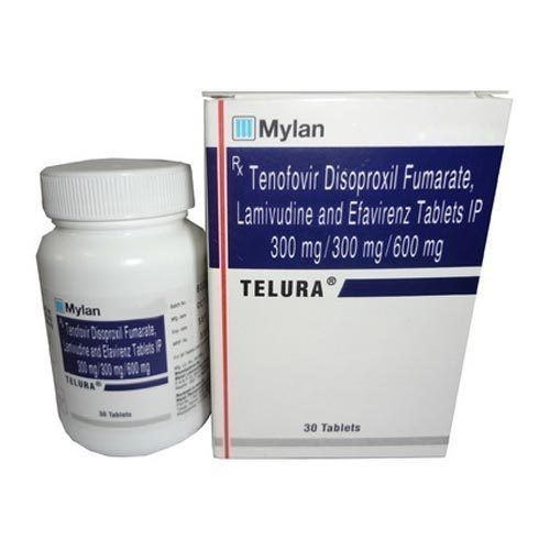 Black Telura Tenofovir Disoproxil Fumarate Lamivudine And Efavirenz Tablets Ip