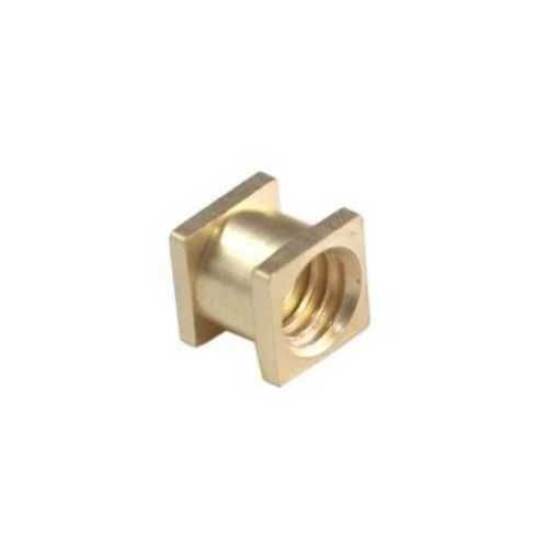 Zinc Plated Polished Golden Brass Square Insert for Electrical Fittings