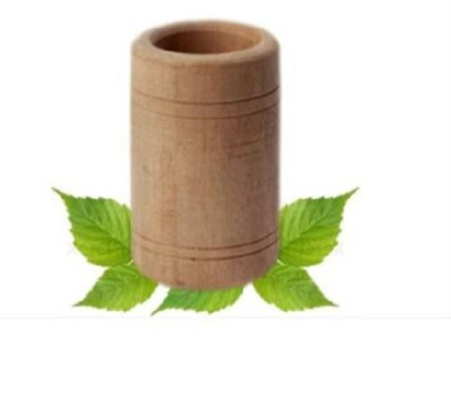 13.5x7.5x7.5 Cm 200 Ml Cylindrical Azadirachta Indica Herbal Wood Glass